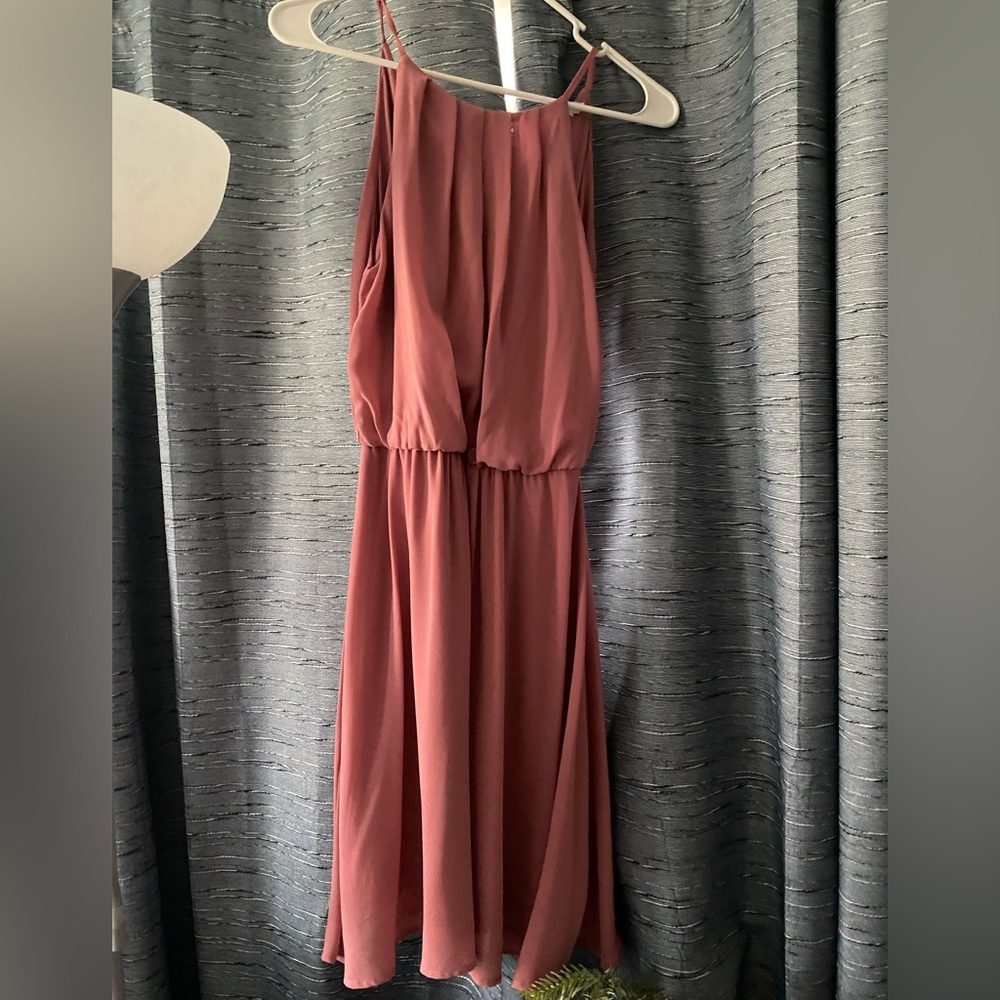 Francesca coral flowy dress S